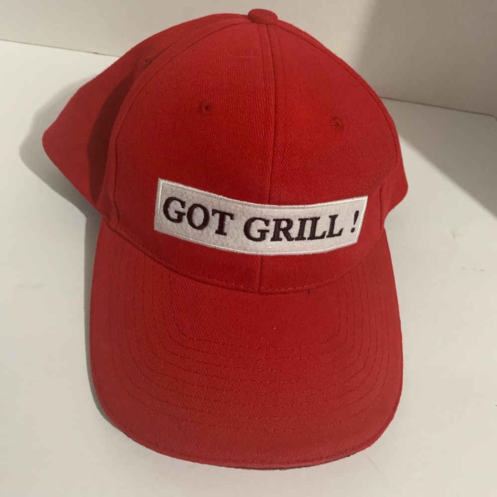 GOT GRILL! Ball Cap Hat Adjustable Baseball Red O/S